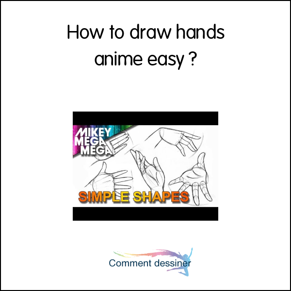 How to draw hands anime easy